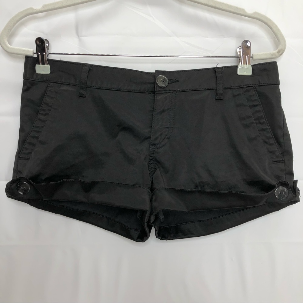 Vans black satin shorts dressy